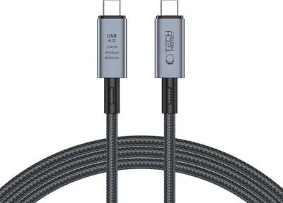 Zdjęcie produktu dla Tech-Protect Ultraboost Max Usb 4.0 8K 40Gbps Type-C Cable Pd240W 200Cm Grey