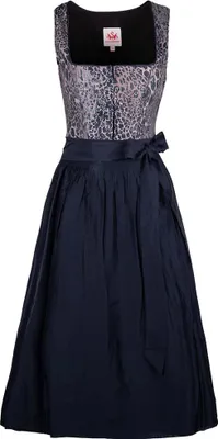 Produktbild von Dirndl Gälin 70cm Länge dunkelblau rosa 38