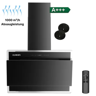 Produktbild von KB ELEMENTS Dunstabzugshaube unterbau 60cm, Unterbauhaube 60 cm, 1000 m³/h, Fernbedienung, Touch- und Gestensteuerung, Abluft, Umluft