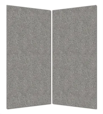 Produktbild von Wallario selbstklebende Duschrückwand 160 x 180 cm mit Motiv Muster grauer Marmor Optik -Granit - marmoriert - Wandverkleidung mit Hochglanzlaminat in Glasoptik