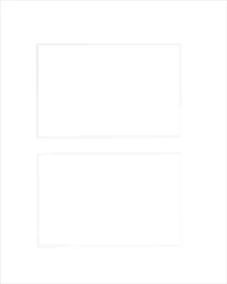 Obrázek produktu pro nielsen Passepartout Premium 2,5 mm, vnější formát 24x30 cm pro 2 obrázky 10x15 cm, světle bílý