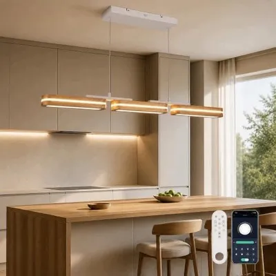 Zdjęcie produktu dla Lampa wisząca LED do jadalni 102 cm ściemniania pilot aplikacja