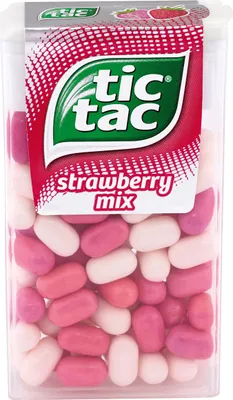 Image de tic tac Strawberry Mix dragées à la fraise et au citron avec menthe 18g