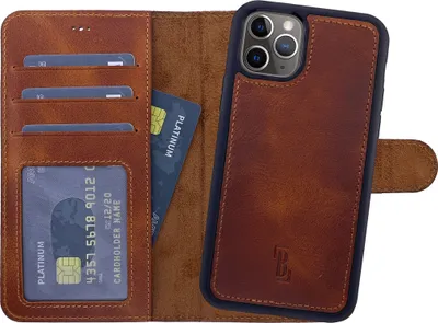 Produktbild von Premium 2-in-1 Leder Handytasche für iPhone 13 Pro Max mit 360-Grad Schutz und modularem Back Cover