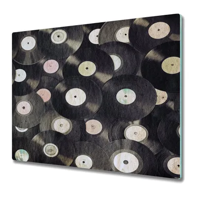 Produktbild von Küche Schneidebrett - Glas Schneidebrett - Herd Abdeckung -Vinyls Retro Vintage