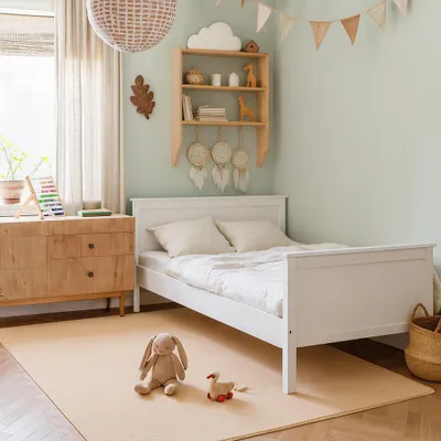 Produktbild von Velours Kinderteppich Joy Kids Beige, Größe:400x500 cm