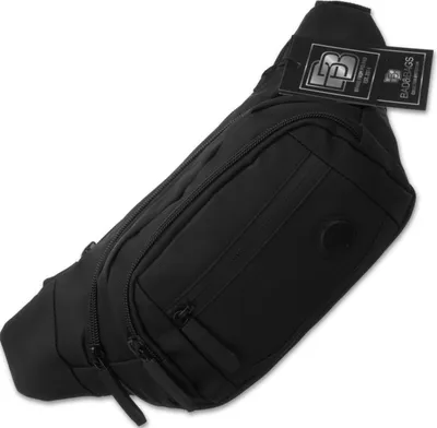 Image de BAD&BAGS | BAD&BAGS Sac banane étanche pour homme Noir Hip Pack