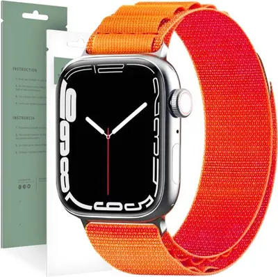 Produktbild von Tech-Protect Nylon Pro Apple Watch 4 / 5 / 6 / 7 / 8 / 9 / Se (38 / 40 / 41 Mm) Orange
