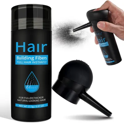 Produktbild von Strooihaar Haarverdichtung, 27,5 g, schwarz, mit Applikator, wasserfest, für Haaransatz