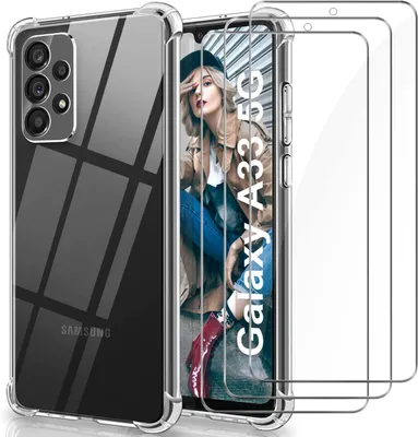 Obrázek produktu pro Kryt pro telefon Samsung Galaxy A33 5G, průhledný silikon + 3x tvrzené sklo