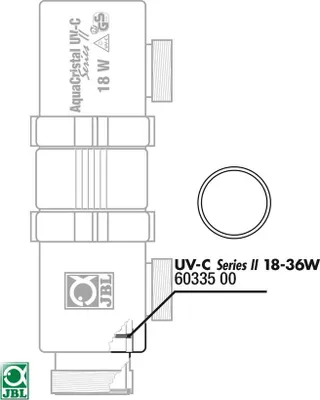 Produktbild von JBL Ersatzteil 2x O-Ring für Quarzglas UV-C 18 / 36 W