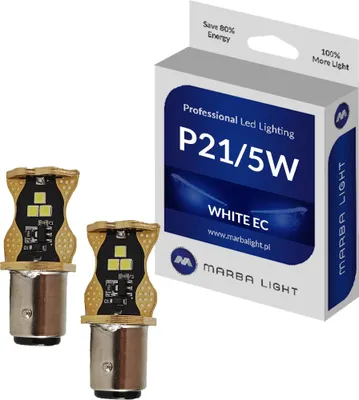 Produktbild von P21/5W LED-Lampen 9 LED 9-24V MLEC Weiß 6000k