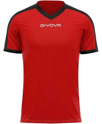 Immagine prodotto di Givova - T-shirt "Revolution" da uomo, chiusura PP9655 (S) (nero/rosso)