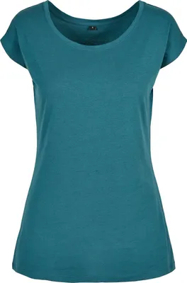 Image de Build Your Brand - T-shirt large ouverture pour femme RW8369 (XL) (pétrole)