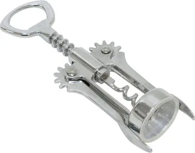 Obrázek produktu pro Vývrtka chromová s křídly, 16 x 4, 3 cm