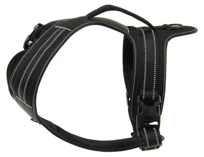 Produktbild von SwissPet Hundegeschirr Adven, schwarz Führgeschirr aus Nylon