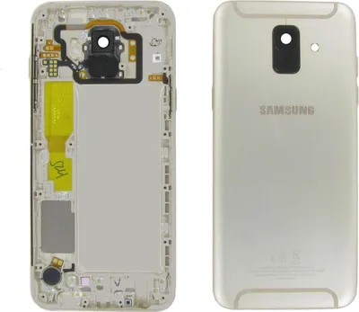 Produktbild von Original Samsung Galaxy A6 2018 SM-A600 Akkudeckel Rahmen Gold Guter Zustand