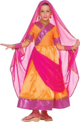 Zdjęcie produktu dla Kostium księżniczki Bollywood dla dziewczynek w wieku 3-5 lat (110 cm)