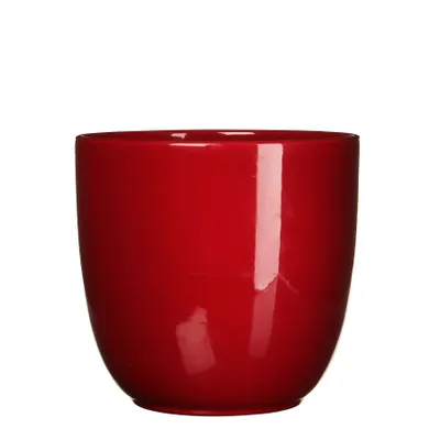 Produktbild von Mica Decorations Tusca Blumentopf - H25 x Ø28 cm - Dunkelrot