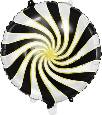 Zdjęcie produktu dla Balon foliowy Cukierek, 35cm, czarny