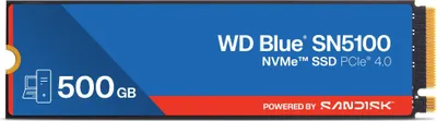 Produktbild von Western Digital WD Blue SN5100 500 GB M.2 PCI Express 4.0 NVMe QLC 3D NAND