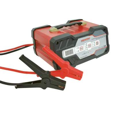 Obrázok produktu pre Nabíjačka batérií + štartér 6/12 Volt 25-120 Ah 12 Ampér červená