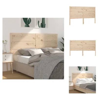 Produktbild von vidaXL Kopfteil 206x4x100 cm Massivholz Kiefer -  Kopf- & Fußenden