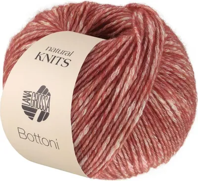 Produktbild von Lana Grossa - Bottoni 0015 dunkelrot creme