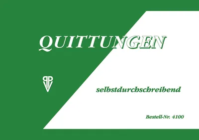 Immagine prodotto di PVP Penig 4100 Quittung - A6, 2x 40 Blatt, SD