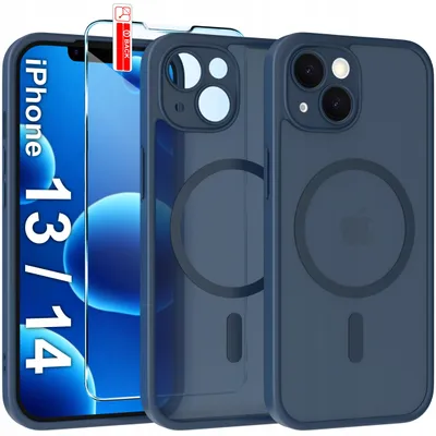 Obrázok produktu pre Matné magnetické puzdro pre iPhone 13 | 14 | kompatibilné s MagSafe, odolné + sklo
