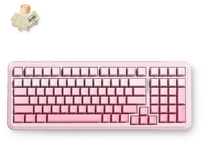 Image de Clavier mécanique sans fil MCHOSE K99 V3, modèle rose dégradé