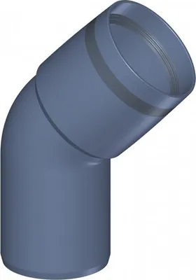Produktbild von PoloPlast POLO KAL XS Bogen DN 50, 45 Grad