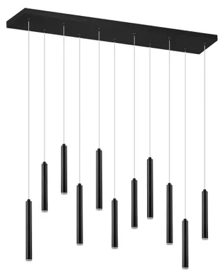 Obrázek produktu pro LED lustr Trio Tubular 11x 2,5 W 11x350 lm 3000 K černý stmívatelný