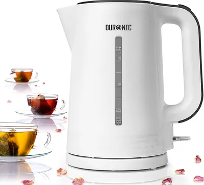 Produktbild von Duronic EK17 WE Wasserkocher - 1,7l Fassungsvermögen - 2200 Watt - Schnellkochend - Basis mit kabellosem Wasserkocher - Automatische Abschaltung