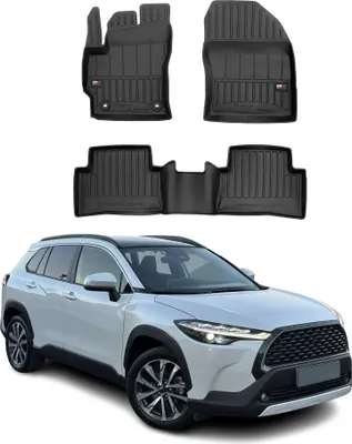Immagine prodotto di 2022-2025 Toyota Corolla Cross Fußmatten TPE Schwarz 3 tlg