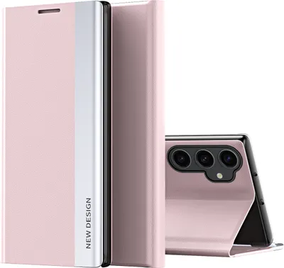 Immagine prodotto di Custodia Galaxy S23 FE, Custodia Flip Stand magnetica in Finto cuoio per Samsung Galaxy S23 FE Rosa