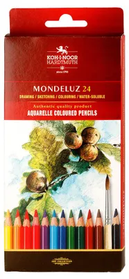 Image de KOH-I-NOOR Mondeluz 3718/24 Set de crayons de couleur 24 pcs