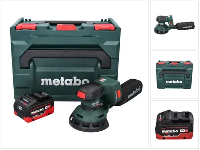 Obrázok produktu pre Metabo SXA 18 LTX 125 BL akumulátorová orbitálna brúska 18 V 125 mm bez kefiek + 1x akumulátor 5,5 Ah + metaBOX - bez nabíjačky