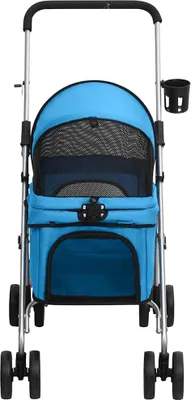 Produktbild von vidaXL Hundewagen Faltbar Blau 76x50x100 cm Oxford-Gewebe