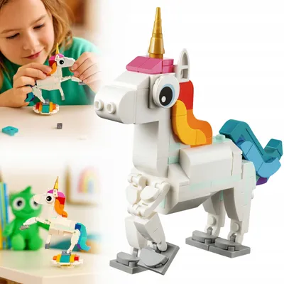 Produktbild von Magisches Einhorn Baustein Set für Kinder Geschenk