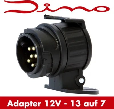 Image de Adaptateur de remorque Dino 13 > 7 pôles pour crochet d'attelage Accessoires de remorquage pour voitures et remorques