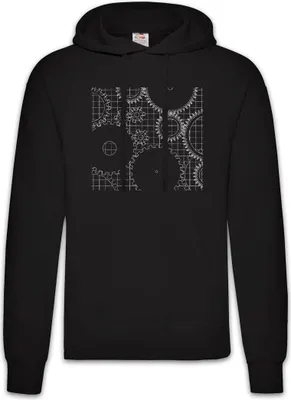 Produktbild von Urban Backwoods Mechanism II, Herren Hoodie, Farbe: Schwarz, Größe: M