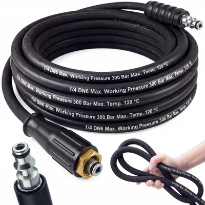 Zdjęcie produktu dla Wąż wysokociśnieniowy Lavor STM Galaxy Predator - 30 m | M22x1,5 14/15 mm - Lavor Quick Connect | DN6 1/4" 6 mm | Single Wire | 300 bar | 120°C