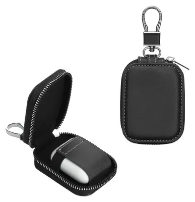 Produktbild von kwmobile In-Ear Kopfhörer Case kompatibel mit in-ear Headphones Hülle - Headphones Schutzhülle aus Kunstleder - Innenmaße 6 x 5 cm - Schwarz