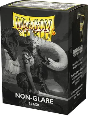 Produktbild von Dragon Shield Hüllen, blendfrei, mattschwarz – Standardgröße (100 Stück)