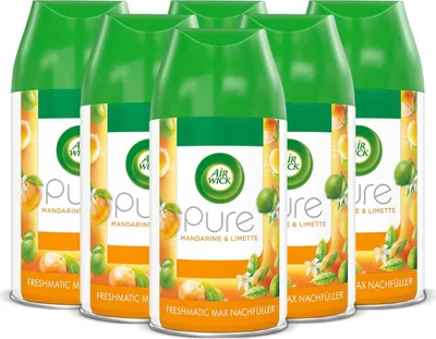 Produktbild von Air Wick Freshmatic Max Nachfüller PURE Mandarine & Limette 250ml 6er Pack (6 x 250ml)