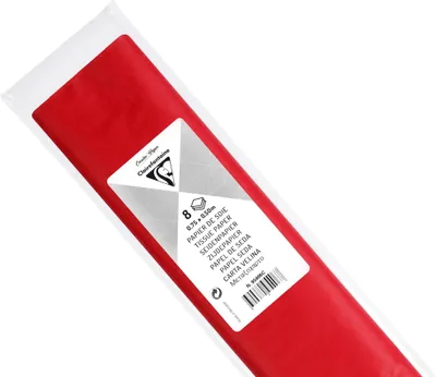 Produktbild von Clairefontaine 10x Seidenpapier, Pkg 8 Bogen 18g im Format 50x75cm Rot 95406C