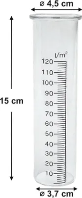Produktbild von Famanu Regenmesser Glas mit Skala - Transparent