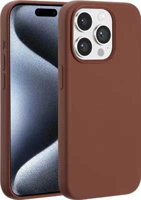 Produktbild von Accezz Liquid Silikoncase mit MagSafe iPhone 15 Pro - New Tea Brown