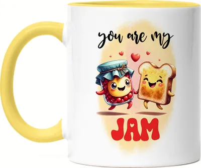 Produktbild von You Are My Jam Lustige Tasse Gelb für Marmeladen- und Toastliebhaber Süßes Geschenk